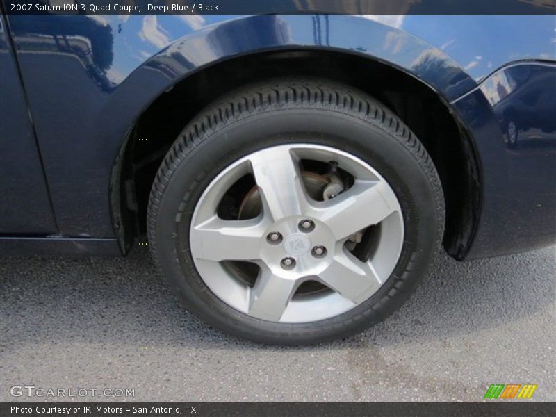 Deep Blue / Black 2007 Saturn ION 3 Quad Coupe