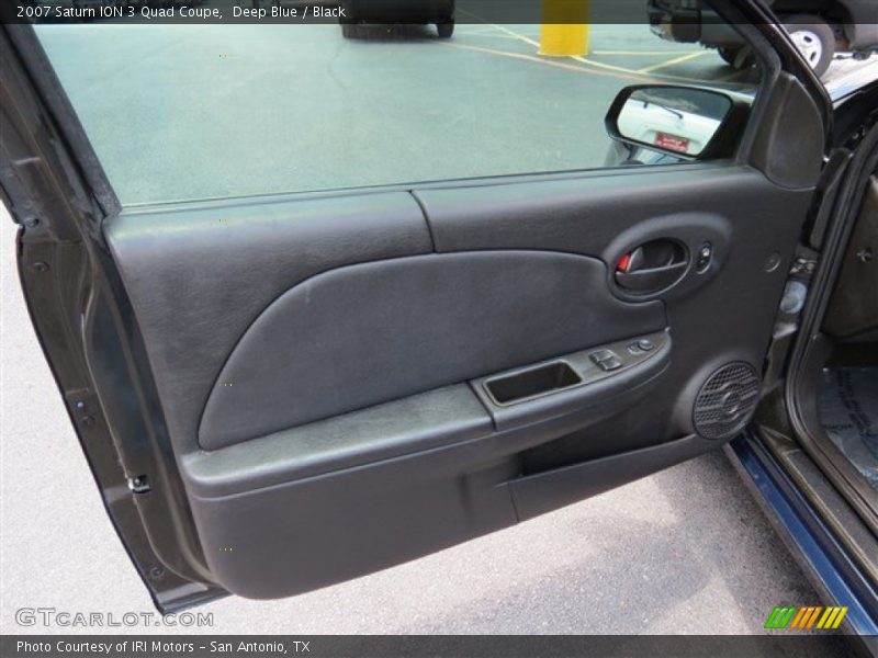 Deep Blue / Black 2007 Saturn ION 3 Quad Coupe