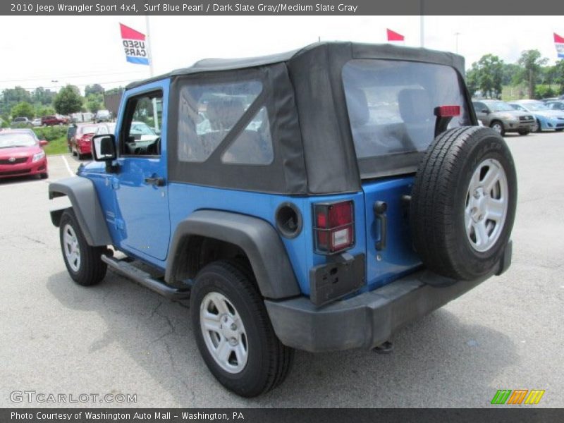 Surf Blue Pearl / Dark Slate Gray/Medium Slate Gray 2010 Jeep Wrangler Sport 4x4