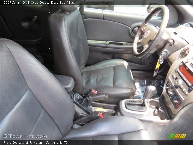 Deep Blue / Black 2007 Saturn ION 3 Quad Coupe