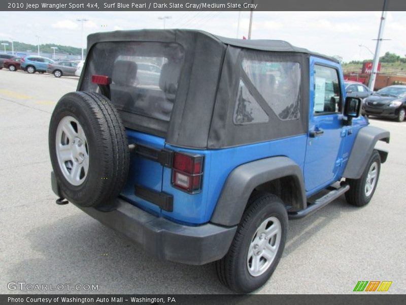 Surf Blue Pearl / Dark Slate Gray/Medium Slate Gray 2010 Jeep Wrangler Sport 4x4