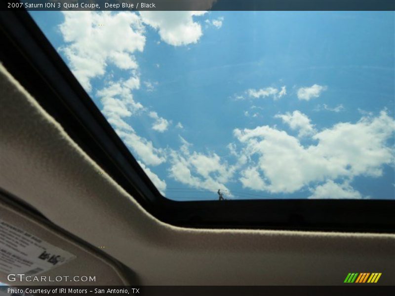 Deep Blue / Black 2007 Saturn ION 3 Quad Coupe
