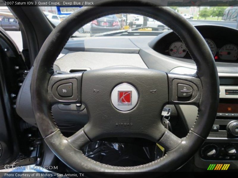 Deep Blue / Black 2007 Saturn ION 3 Quad Coupe