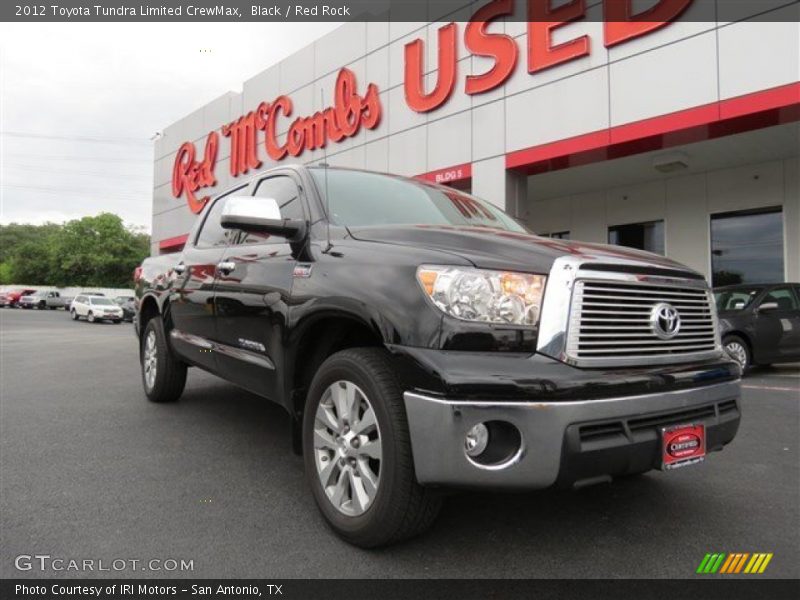 Black / Red Rock 2012 Toyota Tundra Limited CrewMax