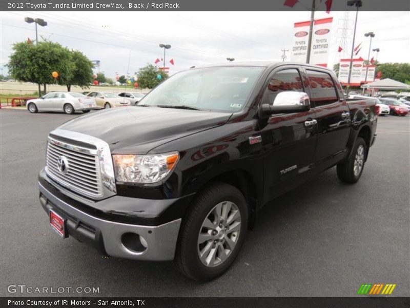 Black / Red Rock 2012 Toyota Tundra Limited CrewMax