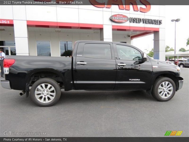 Black / Red Rock 2012 Toyota Tundra Limited CrewMax