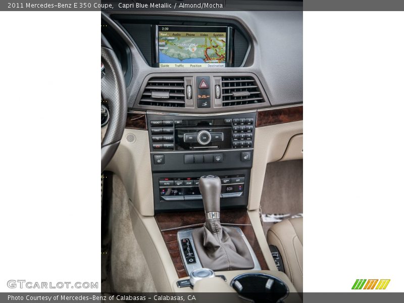 Capri Blue Metallic / Almond/Mocha 2011 Mercedes-Benz E 350 Coupe