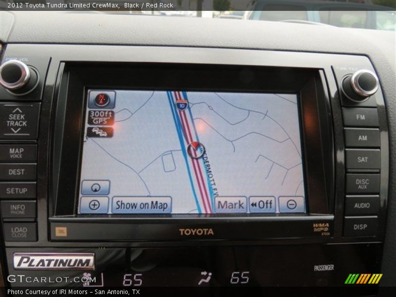 Black / Red Rock 2012 Toyota Tundra Limited CrewMax