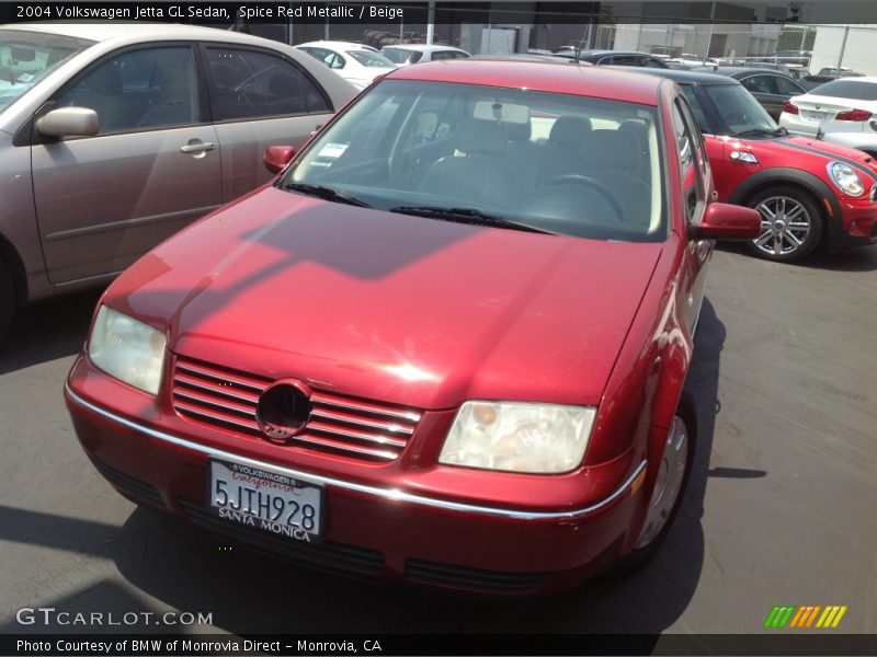 Spice Red Metallic / Beige 2004 Volkswagen Jetta GL Sedan
