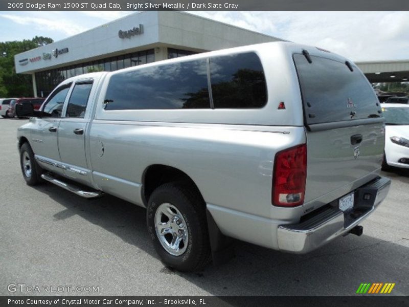 Bright Silver Metallic / Dark Slate Gray 2005 Dodge Ram 1500 ST Quad Cab