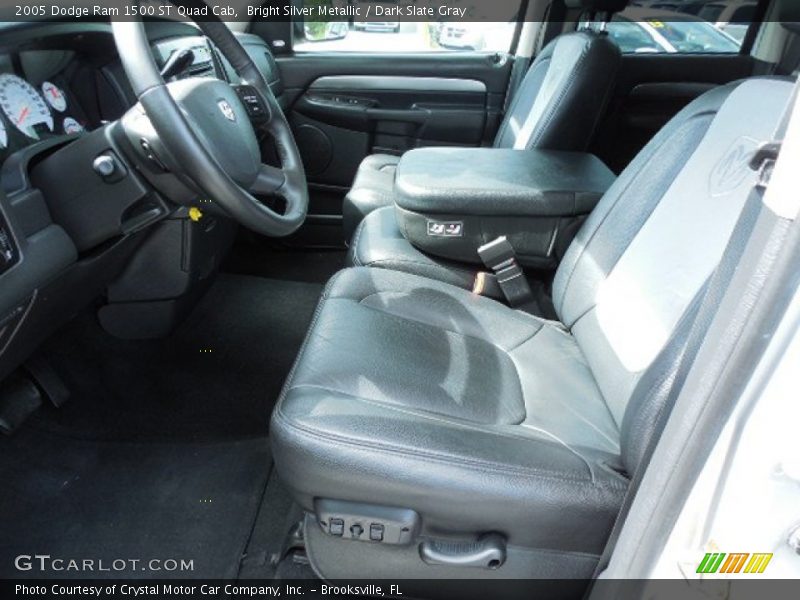Bright Silver Metallic / Dark Slate Gray 2005 Dodge Ram 1500 ST Quad Cab