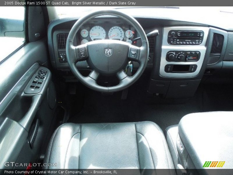 Bright Silver Metallic / Dark Slate Gray 2005 Dodge Ram 1500 ST Quad Cab