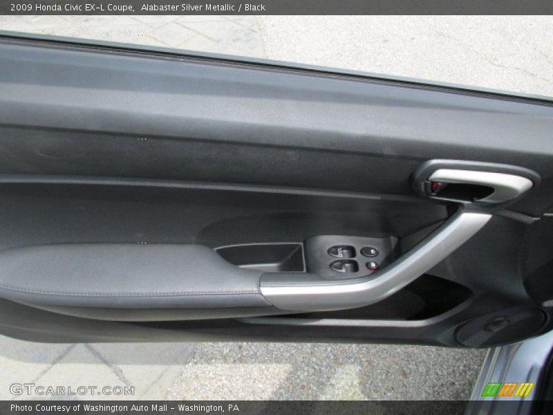 Alabaster Silver Metallic / Black 2009 Honda Civic EX-L Coupe