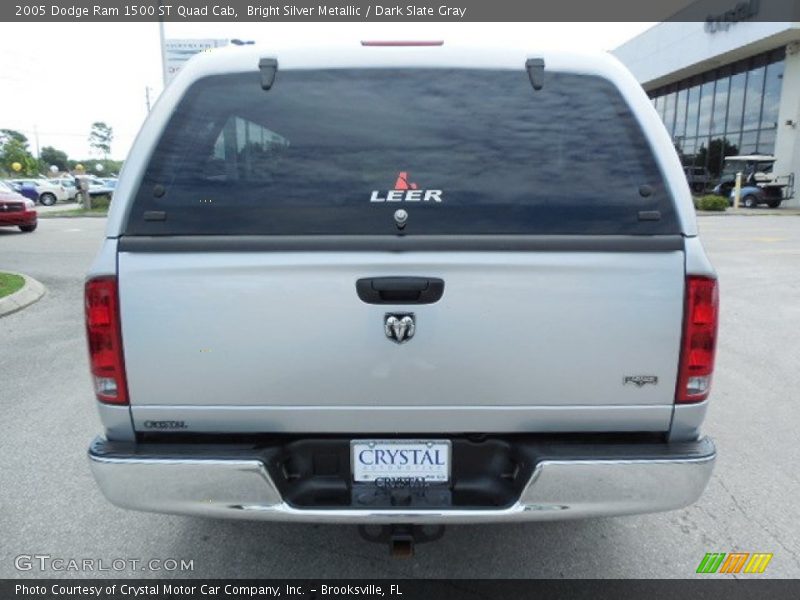 Bright Silver Metallic / Dark Slate Gray 2005 Dodge Ram 1500 ST Quad Cab