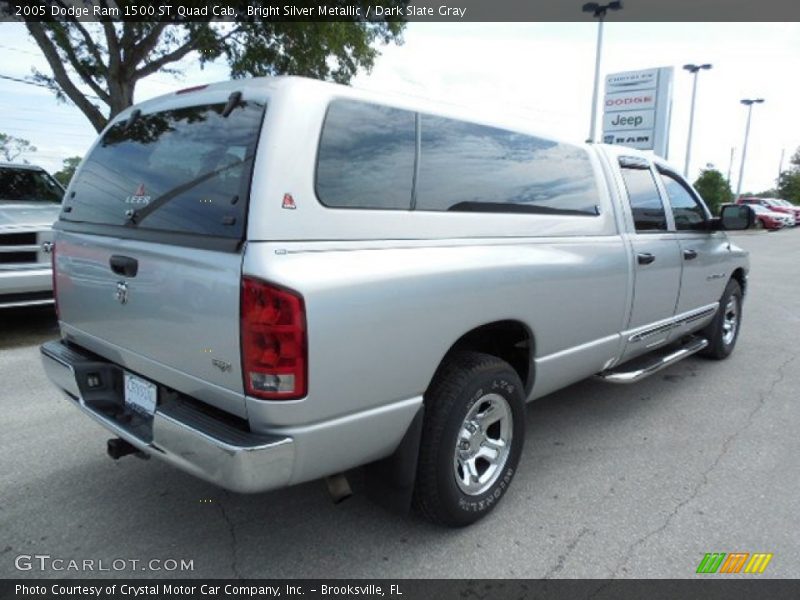 Bright Silver Metallic / Dark Slate Gray 2005 Dodge Ram 1500 ST Quad Cab