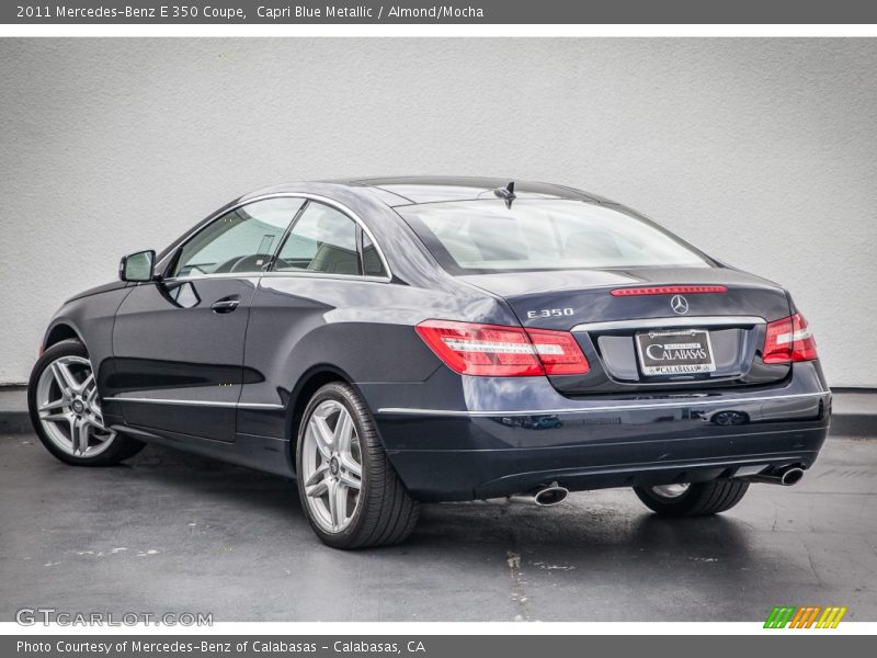Capri Blue Metallic / Almond/Mocha 2011 Mercedes-Benz E 350 Coupe