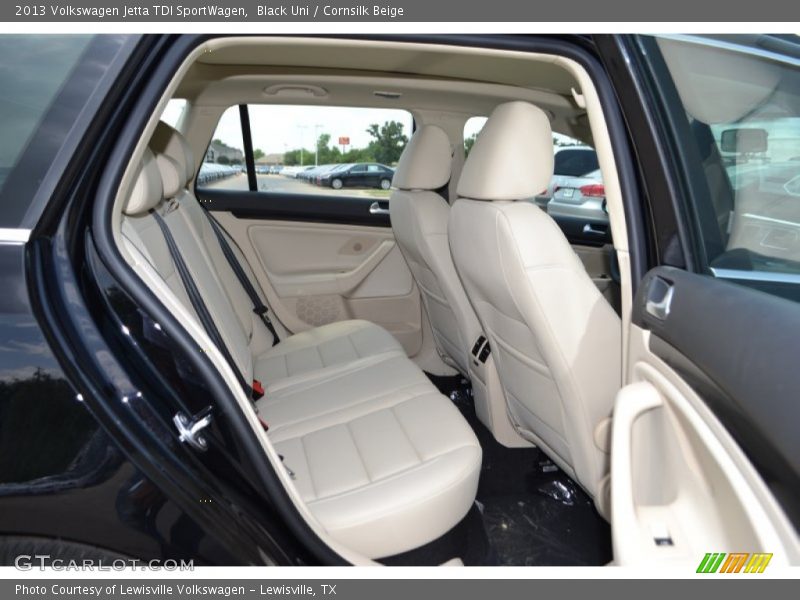 Black Uni / Cornsilk Beige 2013 Volkswagen Jetta TDI SportWagen