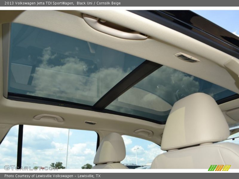 Black Uni / Cornsilk Beige 2013 Volkswagen Jetta TDI SportWagen