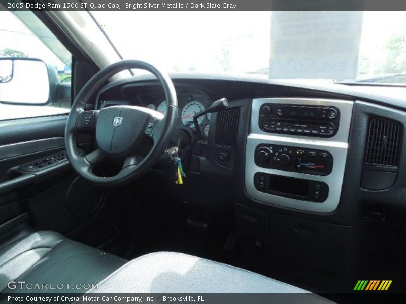 Bright Silver Metallic / Dark Slate Gray 2005 Dodge Ram 1500 ST Quad Cab