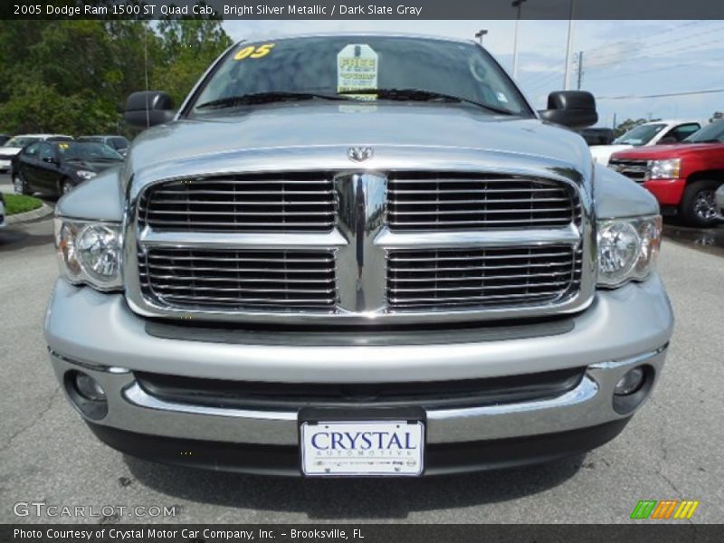 Bright Silver Metallic / Dark Slate Gray 2005 Dodge Ram 1500 ST Quad Cab