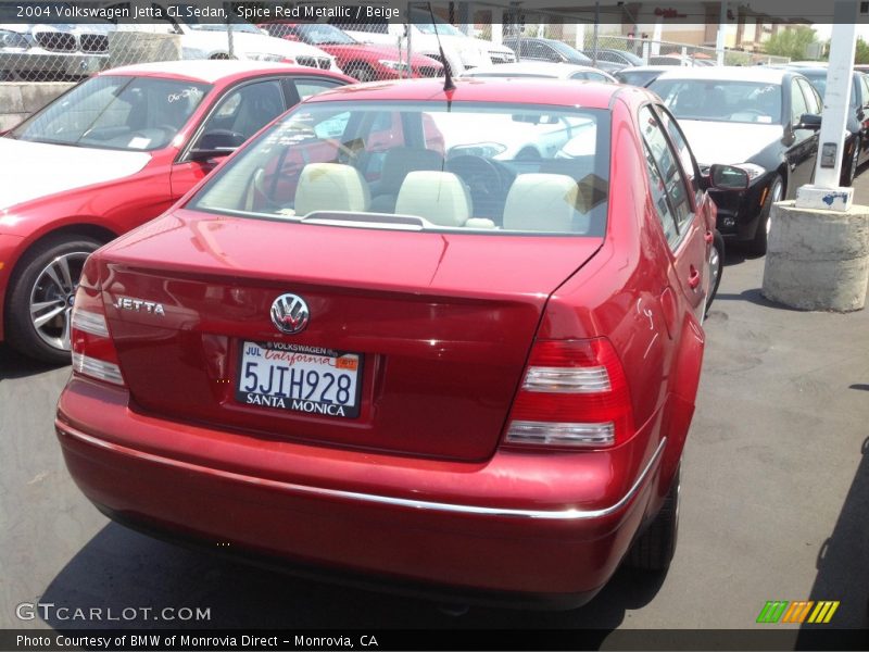 Spice Red Metallic / Beige 2004 Volkswagen Jetta GL Sedan
