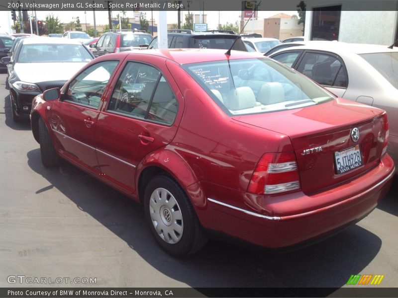 Spice Red Metallic / Beige 2004 Volkswagen Jetta GL Sedan