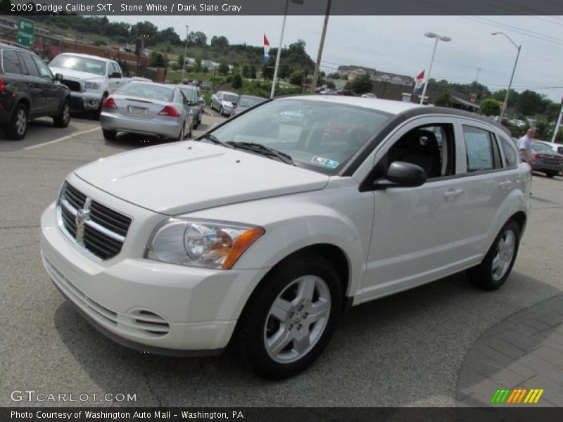 Stone White / Dark Slate Gray 2009 Dodge Caliber SXT