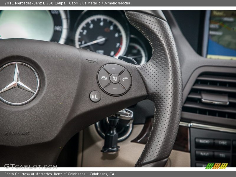 Capri Blue Metallic / Almond/Mocha 2011 Mercedes-Benz E 350 Coupe