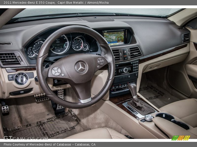 Capri Blue Metallic / Almond/Mocha 2011 Mercedes-Benz E 350 Coupe