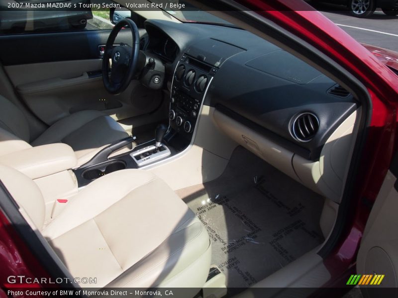 Volcanic Red / Beige 2007 Mazda MAZDA6 s Touring Sedan