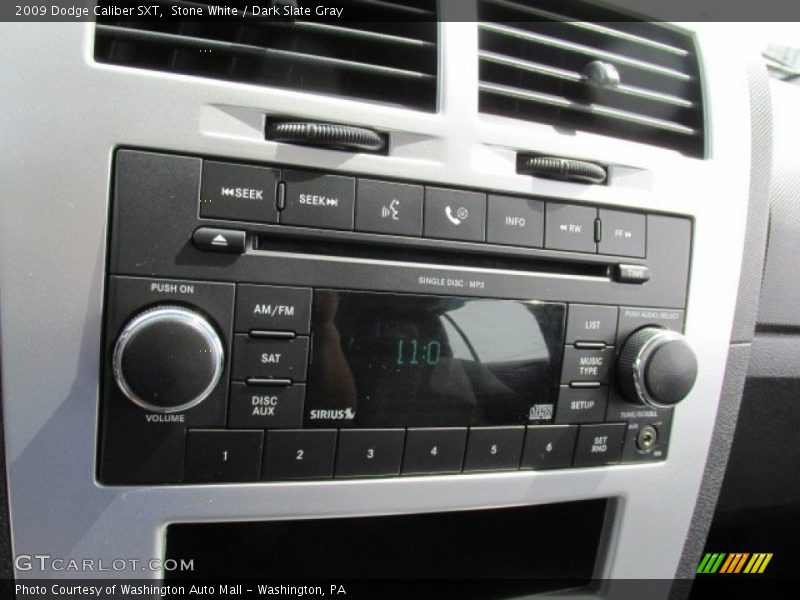 Stone White / Dark Slate Gray 2009 Dodge Caliber SXT