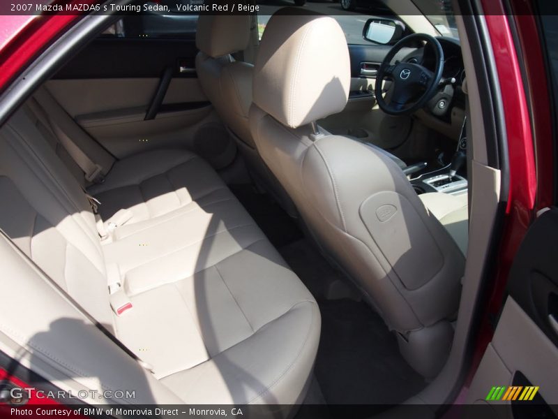 Volcanic Red / Beige 2007 Mazda MAZDA6 s Touring Sedan