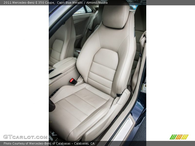 Capri Blue Metallic / Almond/Mocha 2011 Mercedes-Benz E 350 Coupe