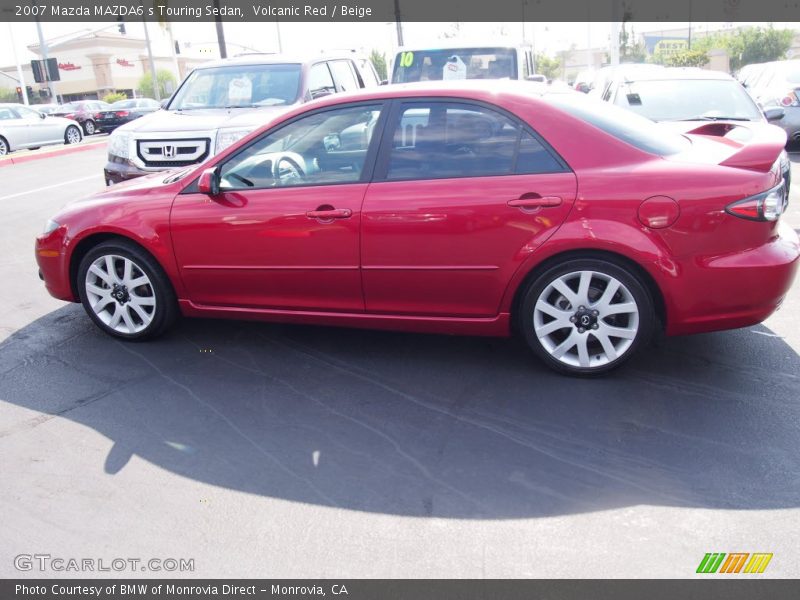 Volcanic Red / Beige 2007 Mazda MAZDA6 s Touring Sedan