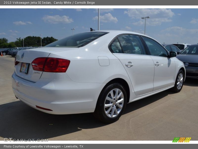 Candy White / Cornsilk Beige 2013 Volkswagen Jetta SE Sedan