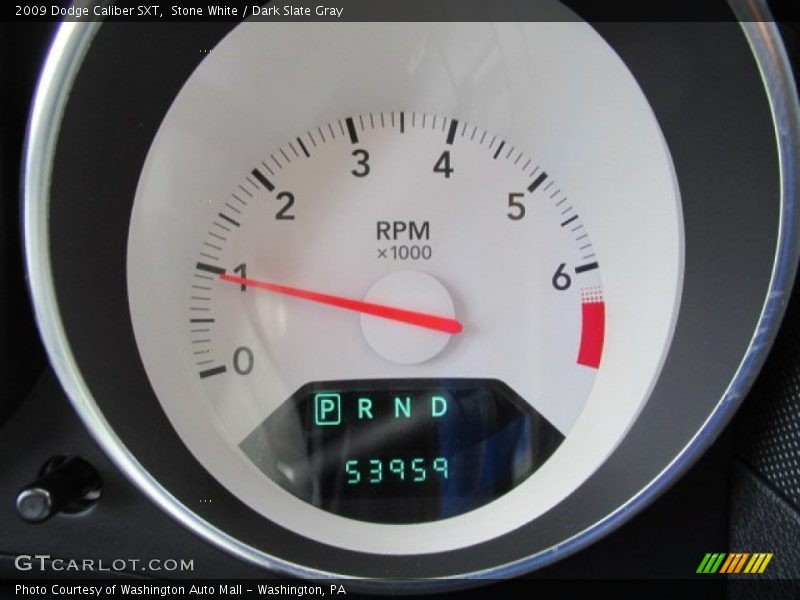 Stone White / Dark Slate Gray 2009 Dodge Caliber SXT