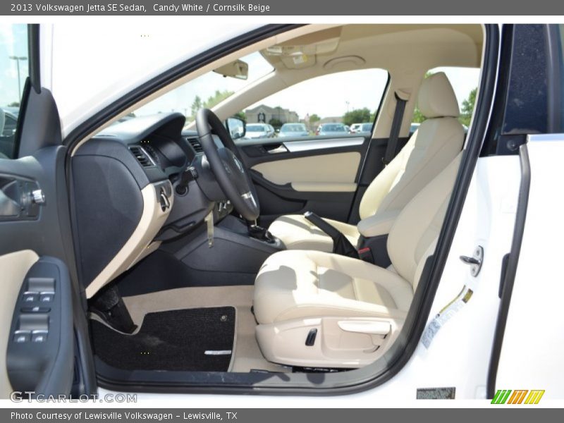 Candy White / Cornsilk Beige 2013 Volkswagen Jetta SE Sedan