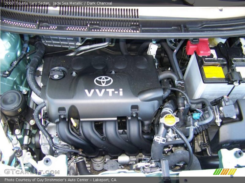 Jade Sea Metallic / Dark Charcoal 2007 Toyota Yaris Sedan