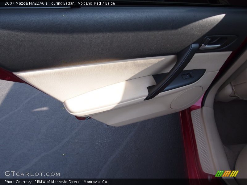 Volcanic Red / Beige 2007 Mazda MAZDA6 s Touring Sedan