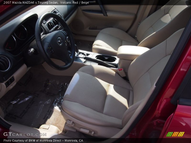 Volcanic Red / Beige 2007 Mazda MAZDA6 s Touring Sedan