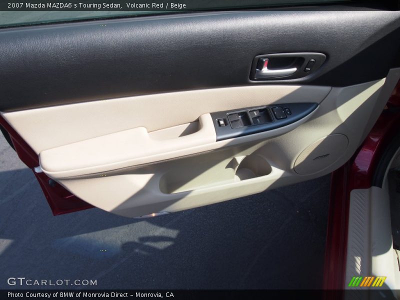 Volcanic Red / Beige 2007 Mazda MAZDA6 s Touring Sedan