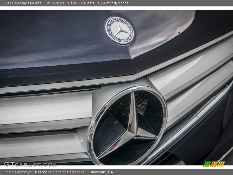 Capri Blue Metallic / Almond/Mocha 2011 Mercedes-Benz E 350 Coupe