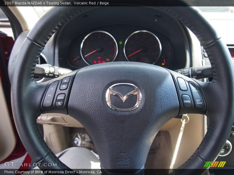 Volcanic Red / Beige 2007 Mazda MAZDA6 s Touring Sedan