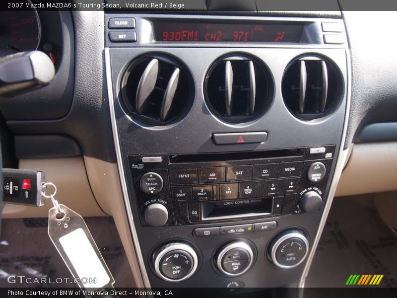 Volcanic Red / Beige 2007 Mazda MAZDA6 s Touring Sedan
