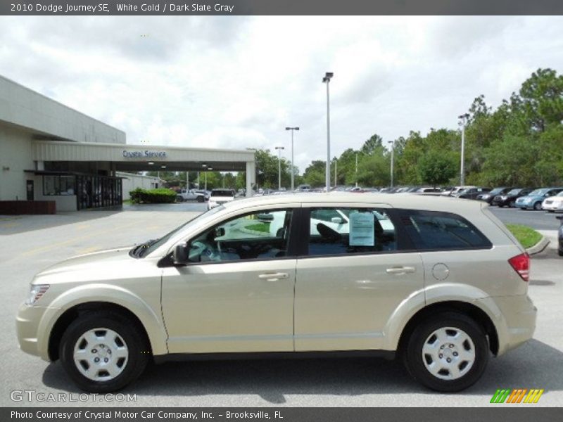 White Gold / Dark Slate Gray 2010 Dodge Journey SE
