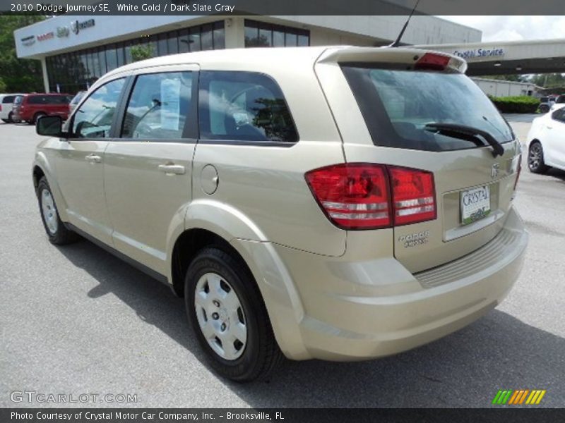 White Gold / Dark Slate Gray 2010 Dodge Journey SE
