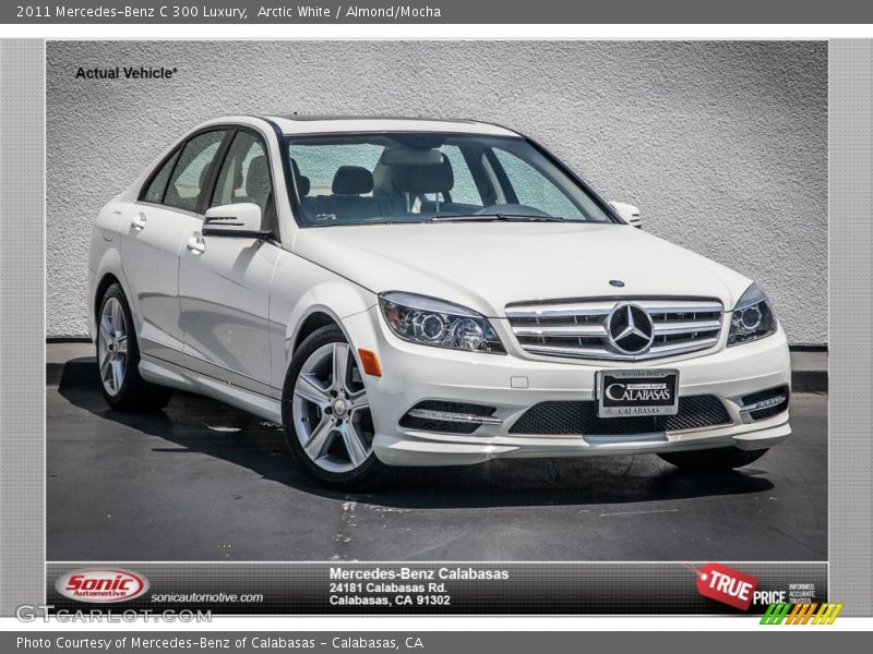 Arctic White / Almond/Mocha 2011 Mercedes-Benz C 300 Luxury