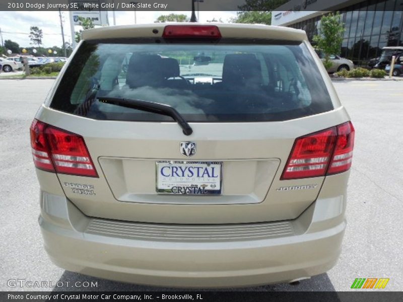 White Gold / Dark Slate Gray 2010 Dodge Journey SE