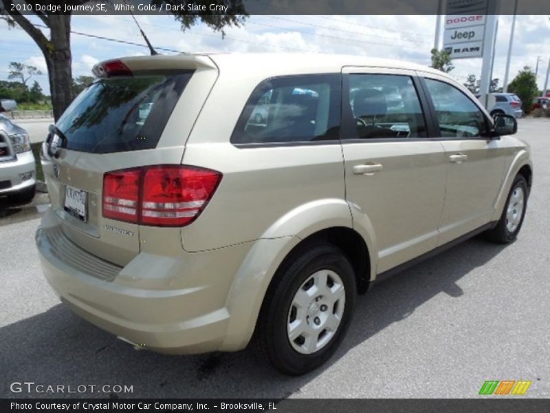 White Gold / Dark Slate Gray 2010 Dodge Journey SE
