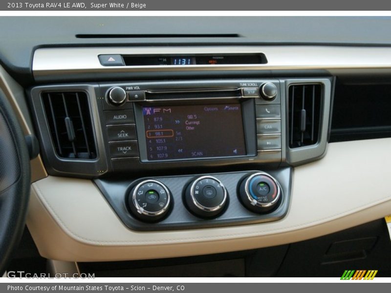 Super White / Beige 2013 Toyota RAV4 LE AWD